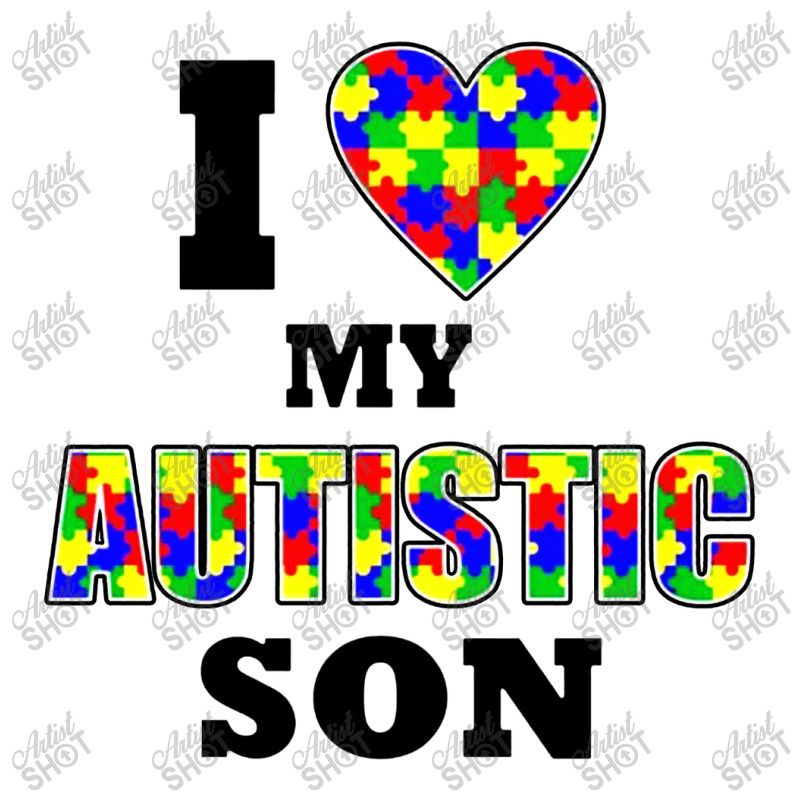 I Love My Autistic Son Autism Men's 3/4 Sleeve Pajama Set | Artistshot