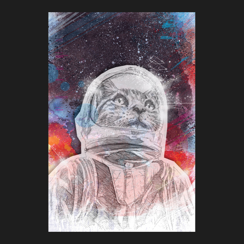 Space Cat Classic T-shirt by joyo bobs | Artistshot