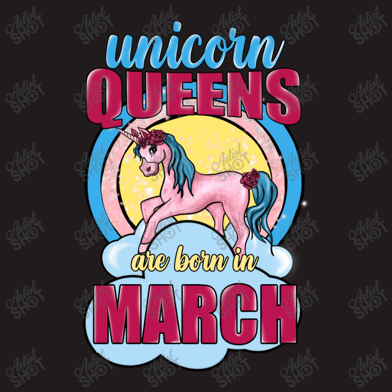 Unicorn Queens Are Born In March Waist Apron | Artistshot