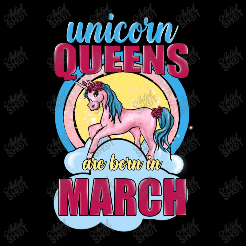 Unicorn Queens Are Born In March Cropped Sweater | Artistshot