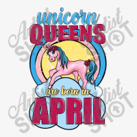 Unicorn Queens Are Born In April Ladies Fitted T-shirt | Artistshot