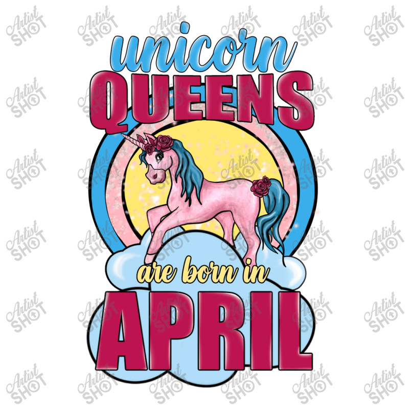 Unicorn Queens Are Born In April Maternity Scoop Neck T-shirt | Artistshot