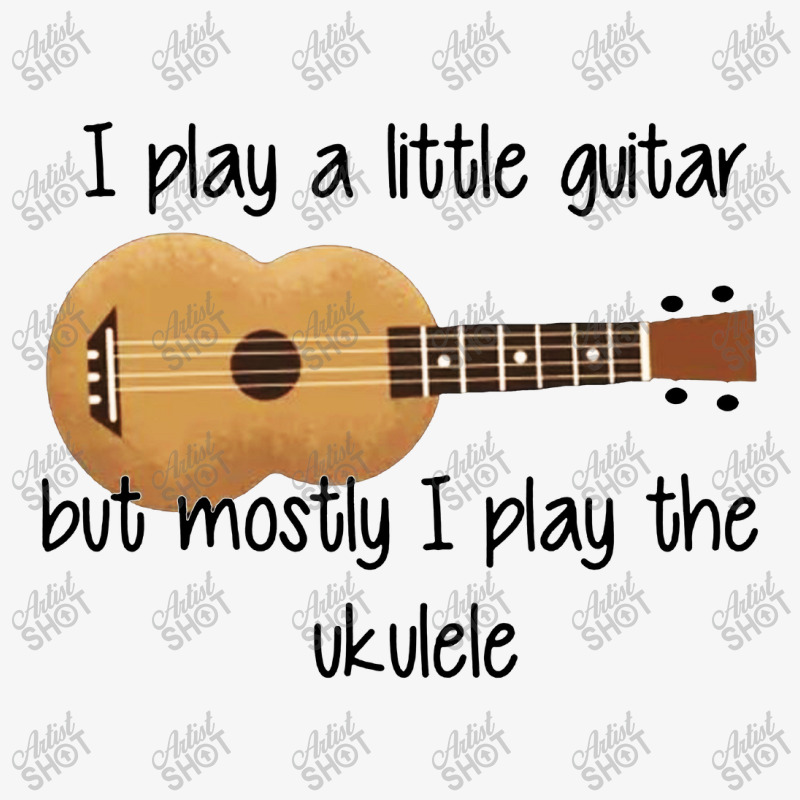 I Play A Little Guitar Ladies Fitted T-Shirt by Barbara Store | Artistshot