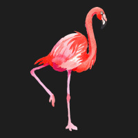 Flamingo T  Shirt Watercolor Exotic Flamingo 04 T  Shirt Classic T-shirt | Artistshot