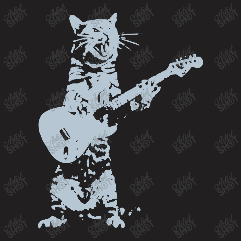 Cat Playing Guitar T-shirt | Artistshot