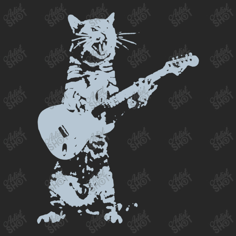 Cat Playing Guitar Men's T-shirt Pajama Set | Artistshot