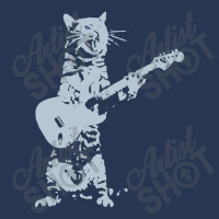 Cat Playing Guitar Men Denim Jacket | Artistshot