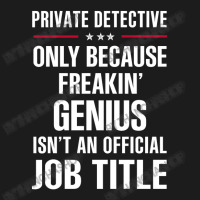 Gift For Freakin' Genius Private Detective Hoodie & Jogger Set | Artistshot