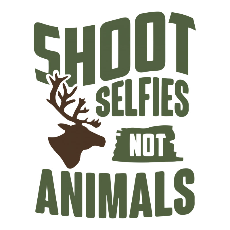 Shoot Selfies Not Animals Funny Stainless Steel Water Bottle | Artistshot