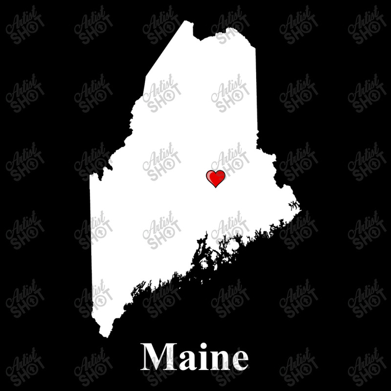 Maine Love Map Pocket T-shirt | Artistshot