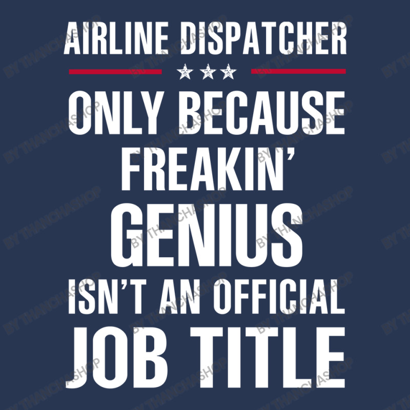 Gift For Freakin' Genius Airline Dispatcher Men Denim Jacket | Artistshot