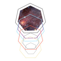 Geometric Space Flight Autopilot Sticker | Artistshot