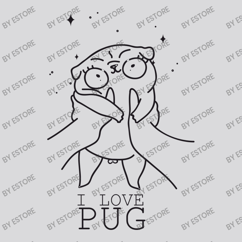 I Love Pug Women's Triblend Scoop T-shirt | Artistshot