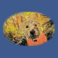 Dirty West Highland Terrier W Outdoors In Nat Champion Hoodie | Artistshot