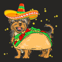 Cinco De Mayo T  Shirt Sombrero Yorkshire Terrier Dog Tacos Cinco De M Ladies Fitted T-shirt | Artistshot