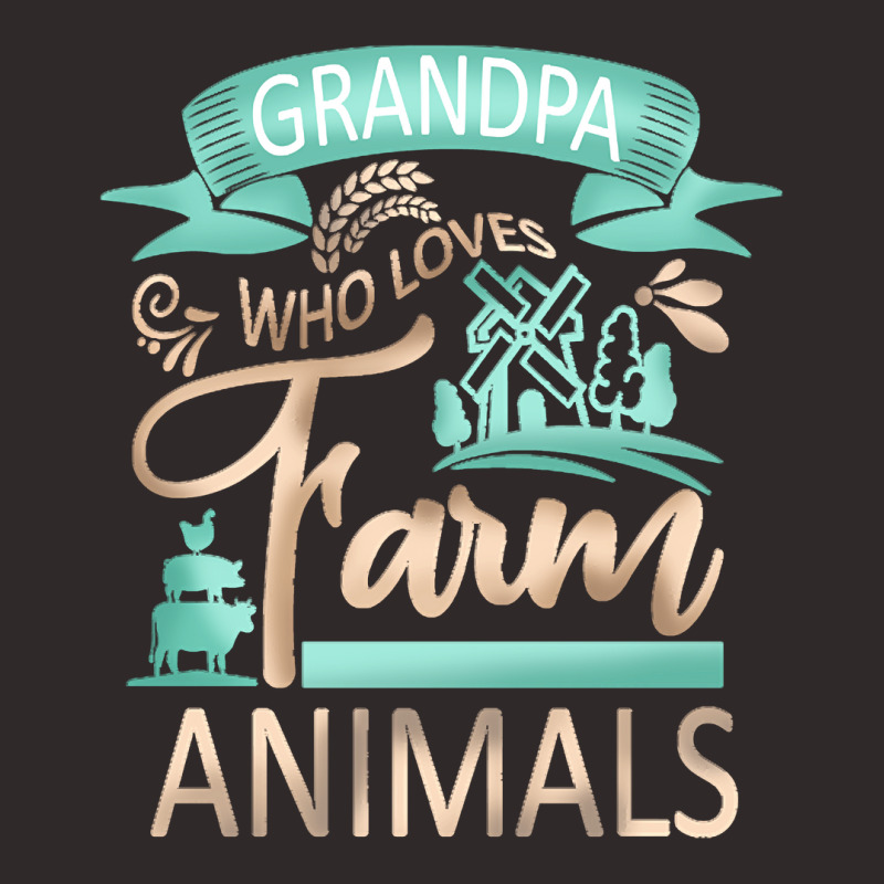 Farm Animals T  Shirt Grandpa Who Loves Farm Animals  Cow Pig Goat Lov Racerback Tank by umurray372 | Artistshot