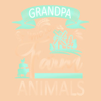 Farm Animals T  Shirt Grandpa Who Loves Farm Animals  Cow Pig Goat Lov Cropped Hoodie | Artistshot