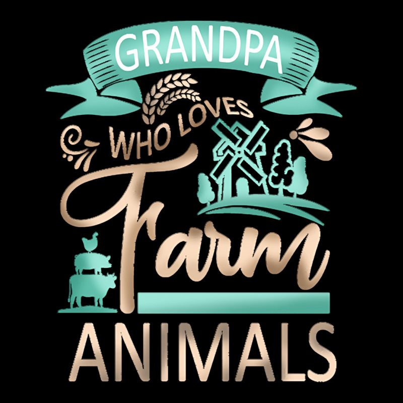 Farm Animals T  Shirt Grandpa Who Loves Farm Animals  Cow Pig Goat Lov Cropped Sweater by umurray372 | Artistshot