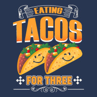 Funny Cinco De Mayo T  Shirt Eating Tacos For Three Pregnancy Twins Ci Men Denim Jacket | Artistshot