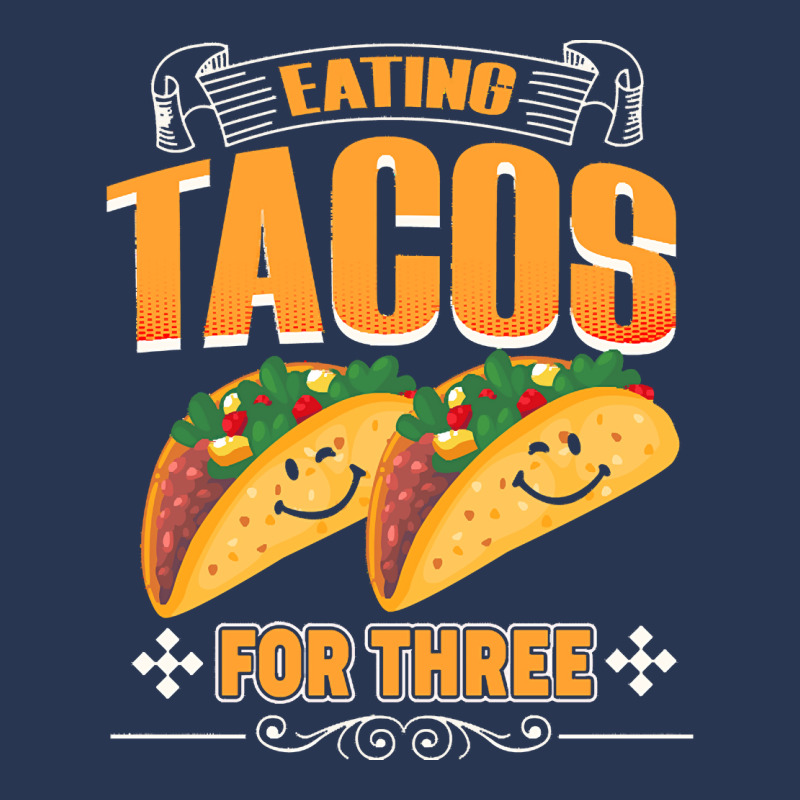 Funny Cinco De Mayo T  Shirt Eating Tacos For Three Pregnancy Twins Ci Men Denim Jacket | Artistshot