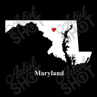 Maryland Love Map Adjustable Cap | Artistshot