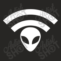 Alien Share Wifi Ladies Fitted T-shirt | Artistshot