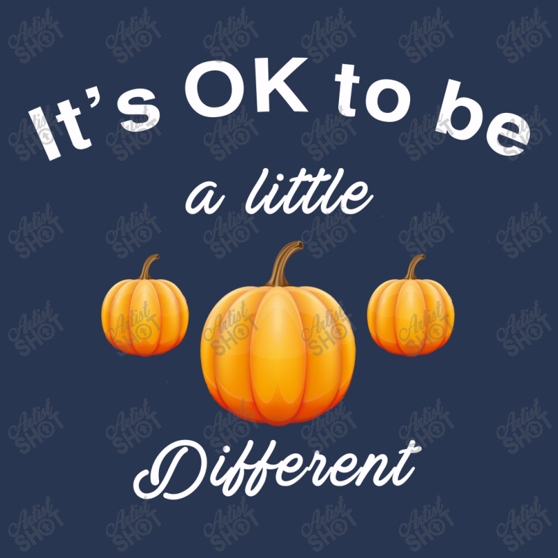 Pumpkin It's Ok To Be A Little Different Men Denim Jacket | Artistshot