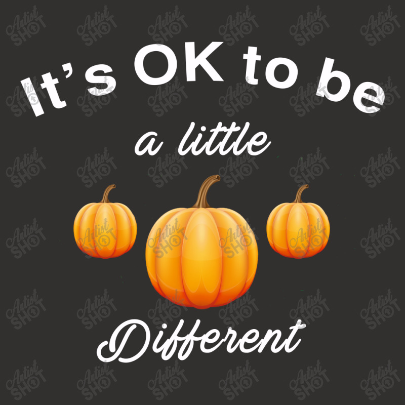 Pumpkin It's Ok To Be A Little Different Champion Hoodie | Artistshot