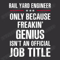 Gift For Freakin' Genius Rail Yard Engineer Vintage Short | Artistshot