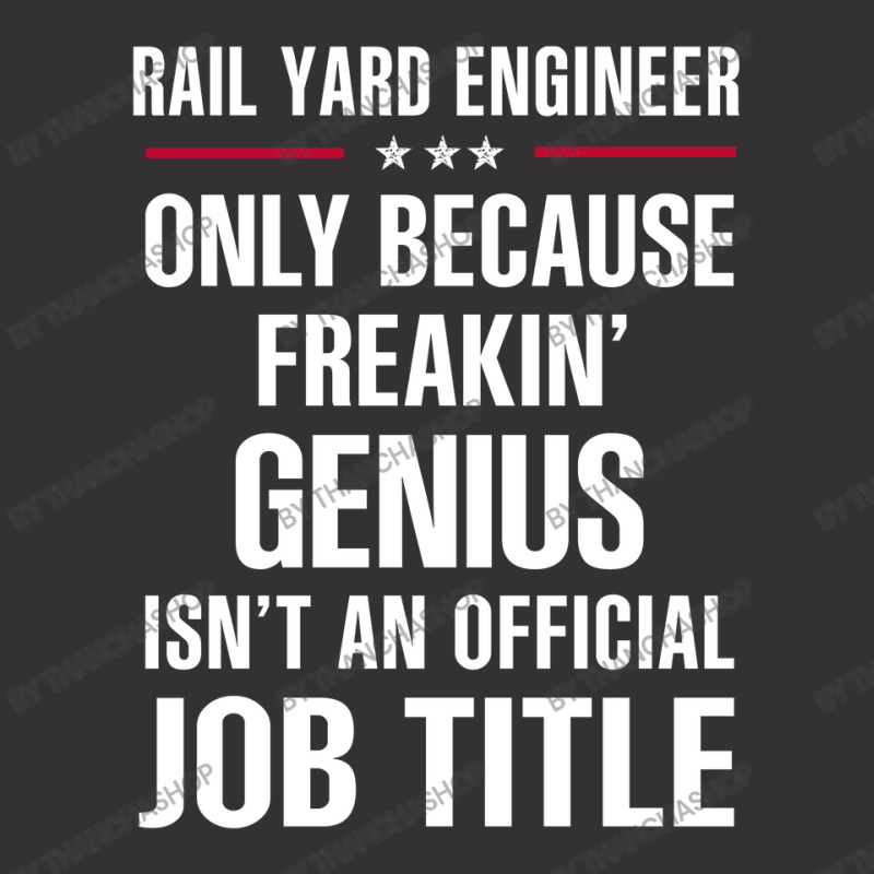 Gift For Freakin' Genius Rail Yard Engineer Vintage Short | Artistshot