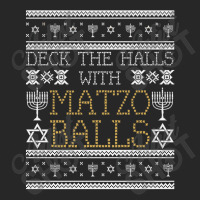 Deck The Halls With Matzo Balls Ugly Hanukkah Sweater Mini Skirt Men's T-shirt Pajama Set | Artistshot