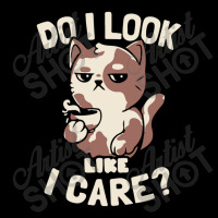 Do I Look Like I Care   Lazy Cute Coffee Cat Gift Zipper Hoodie | Artistshot