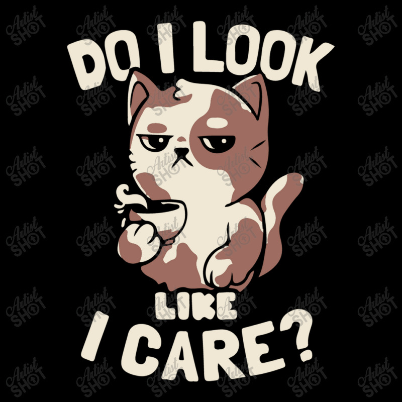 Do I Look Like I Care   Lazy Cute Coffee Cat Gift Fleece Short | Artistshot