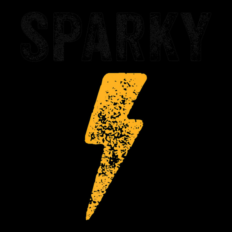 Electrician Funny Sparky Nickname Lightning Bolt Distressed Premium T Cropped Sweater by tamkyfashions | Artistshot