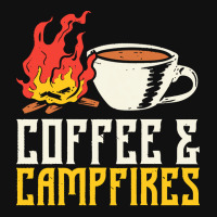 Campfire T  Shirt Coffee And Campfires T  Shirt Landscape Canvas Print | Artistshot