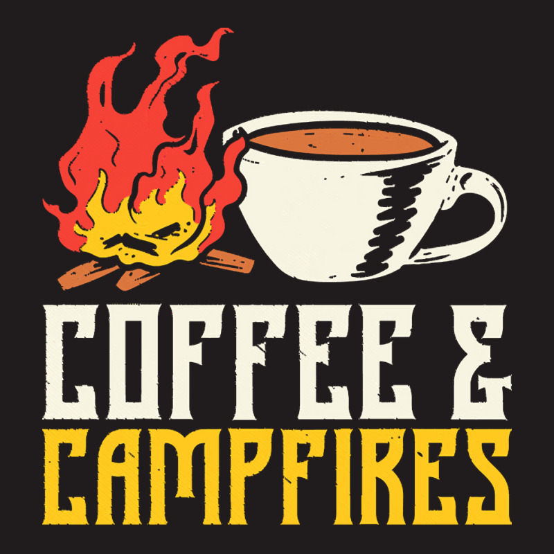 Campfire T  Shirt Coffee And Campfires T  Shirt Waist Apron | Artistshot