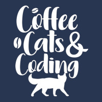 Coffee Cats And Coding Men Denim Jacket | Artistshot