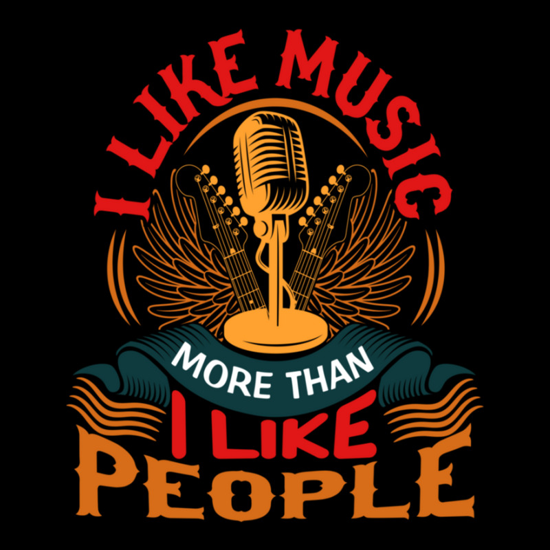 I Like Music More Than I Like People V-neck Tee | Artistshot