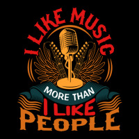 I Like Music More Than I Like People Men's 3/4 Sleeve Pajama Set | Artistshot