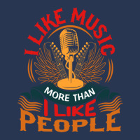 I Like Music More Than I Like People Men Denim Jacket | Artistshot