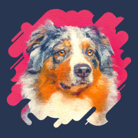 Australian Shepherd T  Shirt Australian Shepherd   Blue Merle Portrait Ladies Denim Jacket | Artistshot