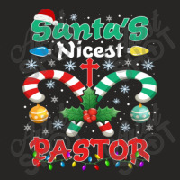 Santa's Nicest Pastor Christmas Ladies Fitted T-shirt | Artistshot