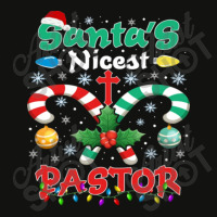 Santa's Nicest Pastor Christmas Scorecard Crop Tee | Artistshot