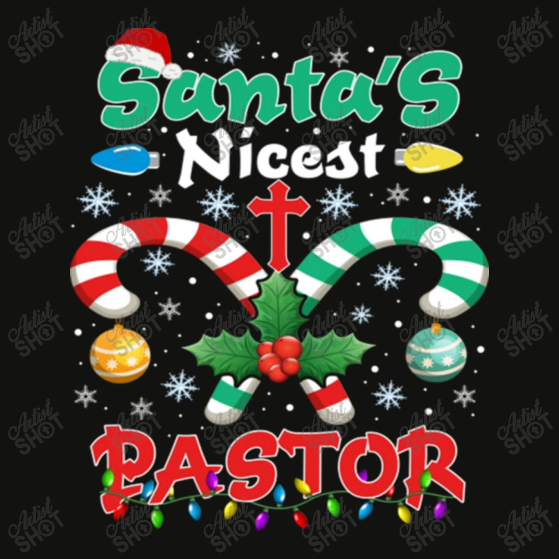 Santa's Nicest Pastor Christmas Scorecard Crop Tee by kakashop | Artistshot