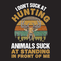 I Don't Suck At Hunting Animals Suck At Standing In Front Premium Vintage Cap | Artistshot