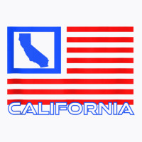 Patriotic California Republic Usa Flag Art Cali Local Map Tank Top T-shirt | Artistshot