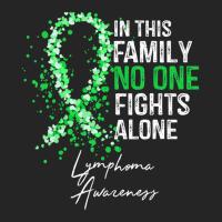 In This Family No One Fights Alone Lymphoma Awareness Unisex Hoodie | Artistshot