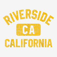 Riverside Ca California Gym Style Distressed Amber Print T Shirt Adjustable Cap | Artistshot