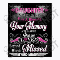 Daughter Your Life Was A Blessing Your Memory T-shirt | Artistshot