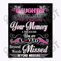 Daughter Your Life Was A Blessing Your Memory Tank Top | Artistshot